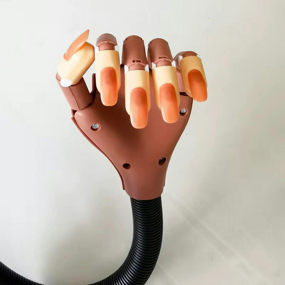 NAIL TRAINING HAND DUMMY PRACTISE HAND WITH 100 PCS DETACHABLE NAILS