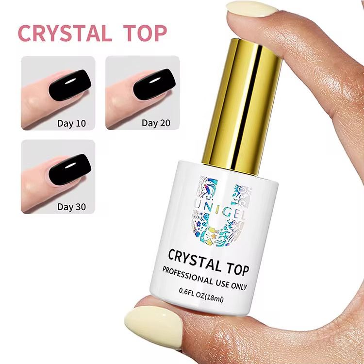 UNIGEL SHINY CRYSTAL TOP COAT FOR GEL POLISH 18ML