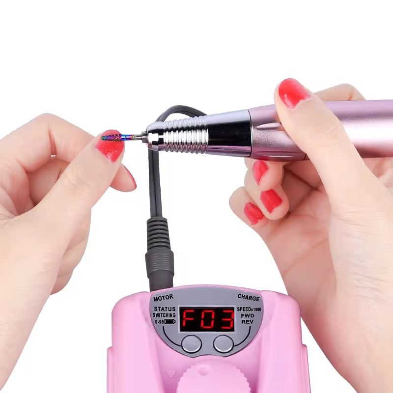 ORIGINAL BQ 101 POARTABLE RECHARGEABLE MANICURE NAIL DRILL 30000RPM E-FILE NAIL POLISHER