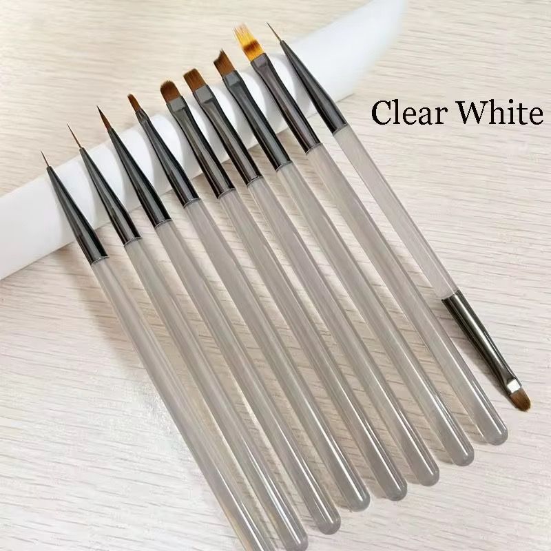 9PC NAIL BRUSH SET NAIL ART BUILDER OMBRE LINER BRUSH SET