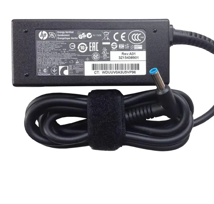 🔵HP Blue Pin Charger Kit – 19.5V 3.33A + Free USB Cable + Power Cable – Full Replacement Bundle for EliteBook, ProBook, Pavilion, Compaq Laptops