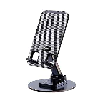 Punex Rotating Phone Stand – 360° Adjustable Desktop Holder for Smartphones, Tablets & Devices – Stable, Portable, Anti-Slip Design for Video Calls, Online Classes, Office & Home Use