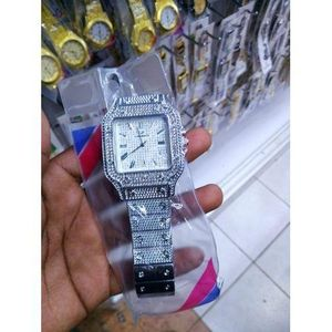 Men’s Iced Out Luxury Wrist Watch – Fully Blinged Stainless Steel Design with Diamond-Inspired Crystals, Adjustable Strap, Quartz Movement & Fashion Statement Timepiece for Casual or Party Wear