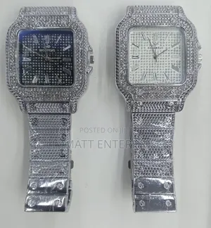 Men’s Iced Out Luxury Wrist Watch – Fully Blinged Stainless Steel Design with Diamond-Inspired Crystals, Adjustable Strap, Quartz Movement & Fashion Statement Timepiece for Casual or Party Wear