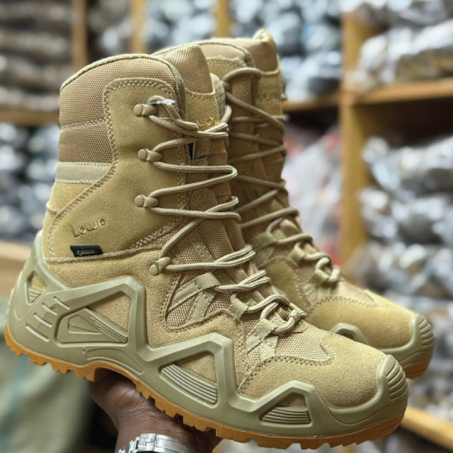 Lowa Tactical Military Combat Outdoor Boots – Heavy Duty Army Style Footwear – Durable, Comfortable & Rugged for Hiking, Patrol, Security, Adventure – Sizes 40-45