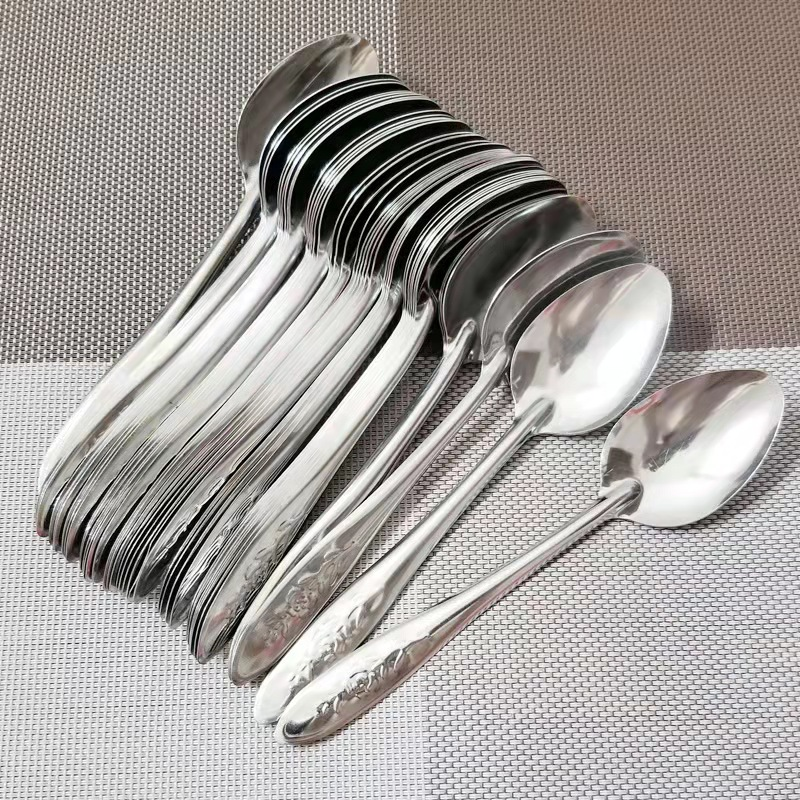 High Quality!!! 6 Pcs Set High Quality Long Handle Teaspoon Tea Spoon Set | Elegant Stainless Steel Dining Utensil– Durable & Elegant Cutlery. Perfect for family use or guest hosting