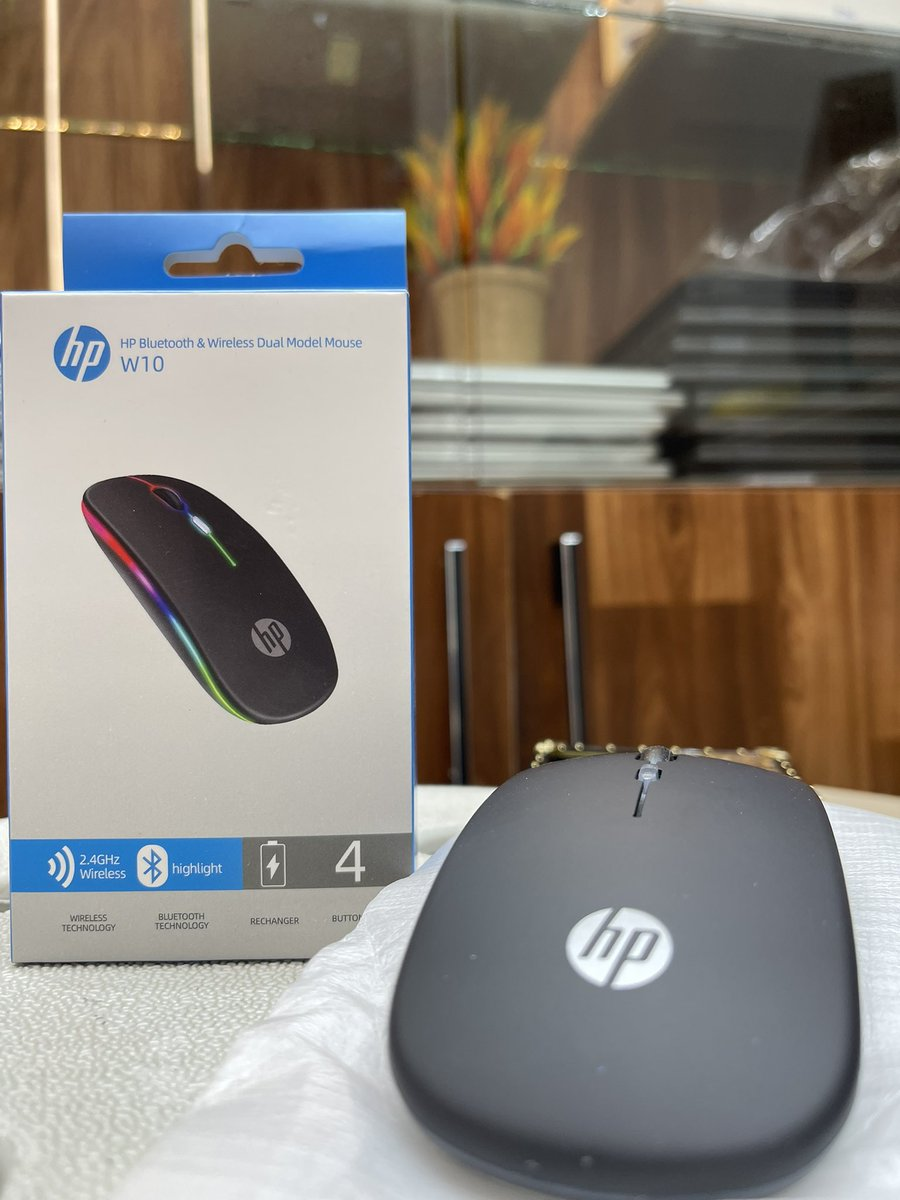 HP Rechargeable Wireless Mouse – Slim, Silent & Portable Design – Ergonomic USB Optical Mouse with Long Battery Life – Perfect for Laptops, Desktops, Smart Devices – Durable & Lightweight