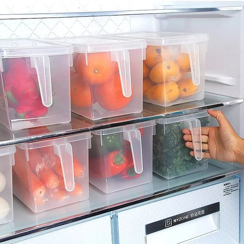 Fridge & Cereal Storage Containers – Airtight Food Storage Box – BPA-Free Plastic with Secure Lid – Ideal for Cereals, Grains, Pasta, Snacks & Fridge Organization – Transparent Kitchen Container – 1 P