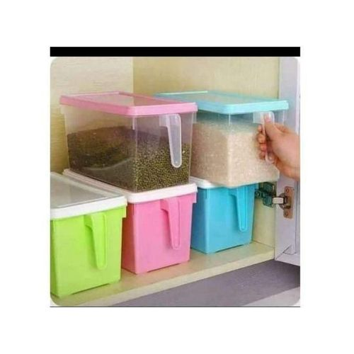 Fridge & Cereal Storage Containers – Airtight Food Storage Box – BPA-Free Plastic with Secure Lid – Ideal for Cereals, Grains, Pasta, Snacks & Fridge Organization – Transparent Kitchen Container – 1 P
