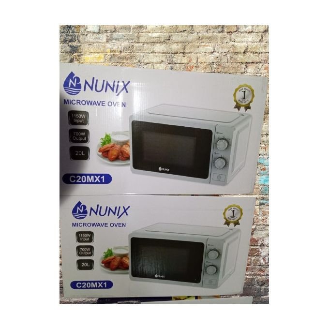 Nunix 20L Microwave Oven – Model C20MX1 – Compact & Efficient Kitchen Appliance – Fast Heating, Defrost & Cooking Functions – Durable Build with Easy Controls – Fully Restocked