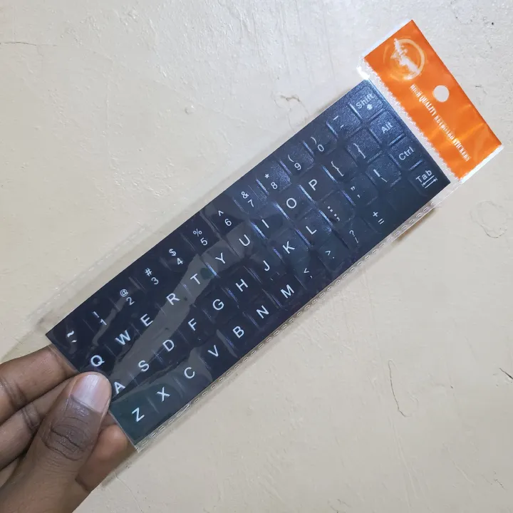 English Keyboard Stickers – Transparent Letter Stickers for Laptops, Desktops & External Keyboards – Easy to Apply, Durable, Wear-Resistant & Perfect for Keyboard Refurbishing or Language Replacement