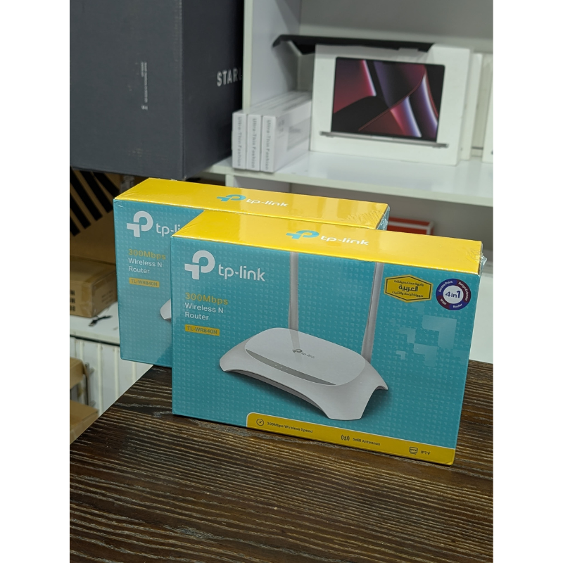TP-Link TL-WR840N Wi-Fi Router – 300Mbps Wireless N Speed | 2.4GHz Band | 4 LAN Ports | Ideal for Home, Office & Small Business Internet Sharing