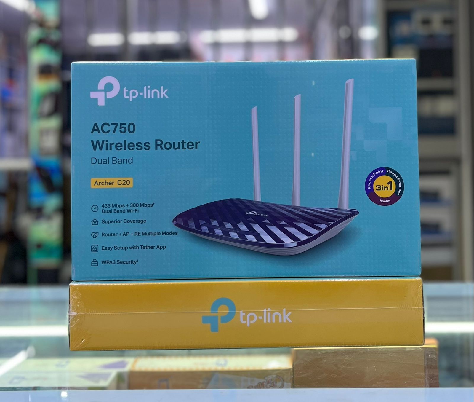 TP-Link Archer AC750/C20 Dual Band Wi-Fi Router – AC750 Mbps | 2.4GHz & 5GHz Bands | 4 Antennas | Parental Control | Guest Network | Ksh 4,999