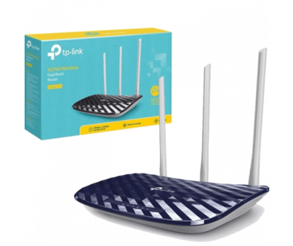 TP-Link Archer AC750/C20 Dual Band Wi-Fi Router – AC750 Mbps | 2.4GHz & 5GHz Bands | 4 Antennas | Parental Control | Guest Network | Ksh 4,999