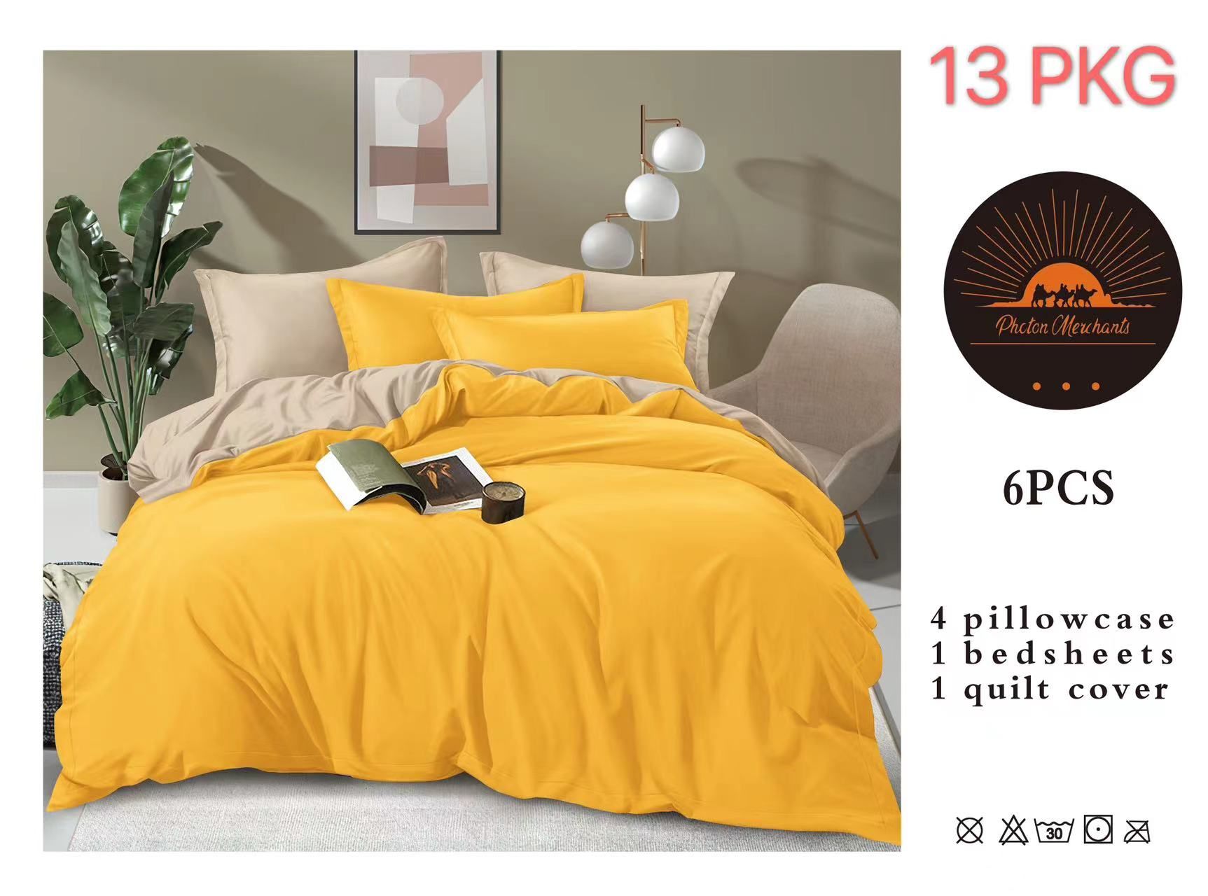 A Set of 6PCS Double Sided Duvet Cover Set / Duvet Cover Set / 6*7FT Home & Kitchen Bedding Duvet Covers & Sets Duvet Cover Sets