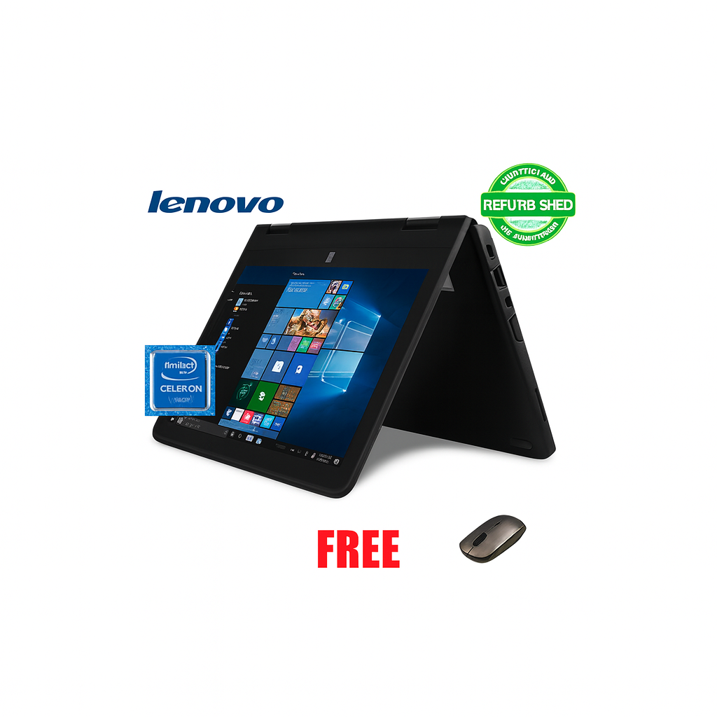 🔥 FREE Mouse | Lenovo ThinkPad Yoga 11E x360 | Convertible 2 in 1 | 4 GB RAM | 128 GB SSD | Touchscreen | 1080p FHD | 12' Display | Reliable Business & Studies Laptop.