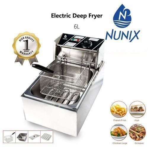 Brand New NUNIX 6L HEAVY DUTY Stainless Steel Electric Deep Frier. Ideal for commercial Purposes.