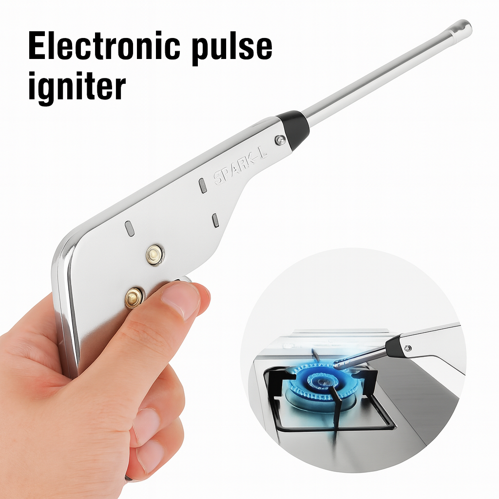 SPARK-L Electronic Pulse Igniter - Safe, Smart & Instant Gas Ignition | Ignite Smarter, Safer, Faster | No Batteries. No Matches. Just Spark!