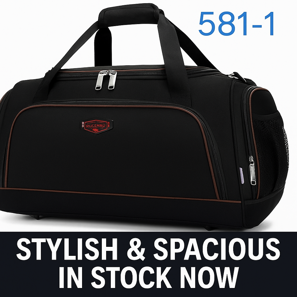 Durable | Strong | Travel Bag 🧳 – Spacious Hand Luggage with Side Pockets & Strong Handles | Lightweight & Stylish | Ideal for both genders {Unisex}