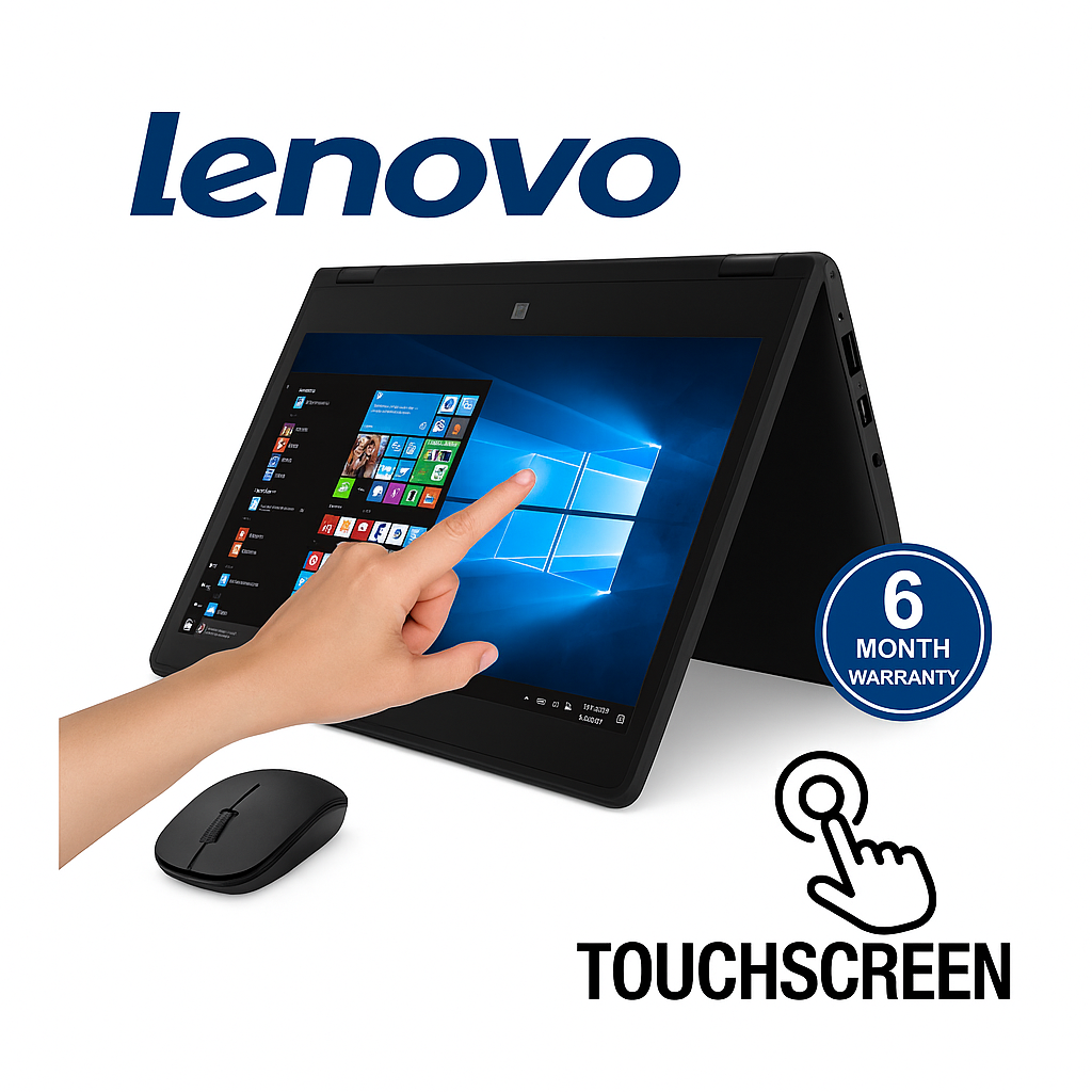 🔥 FREE Mouse | Lenovo ThinkPad Yoga 11E x360 | Convertible 2 in 1 | 4 GB RAM | 128 GB SSD | Touchscreen | 1080p FHD | 12' Display | Reliable Business & Studies Laptop.
