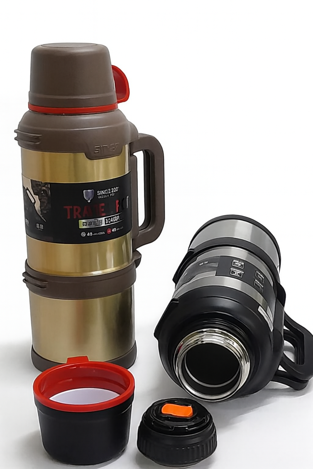 🔥 PREMIUM DOUBLE-WALL STAINLESS STEEL TRAVEL FLASK – 3.6 LITRE CAPACITY | 48 HRS HOT / 48 HRS COLD