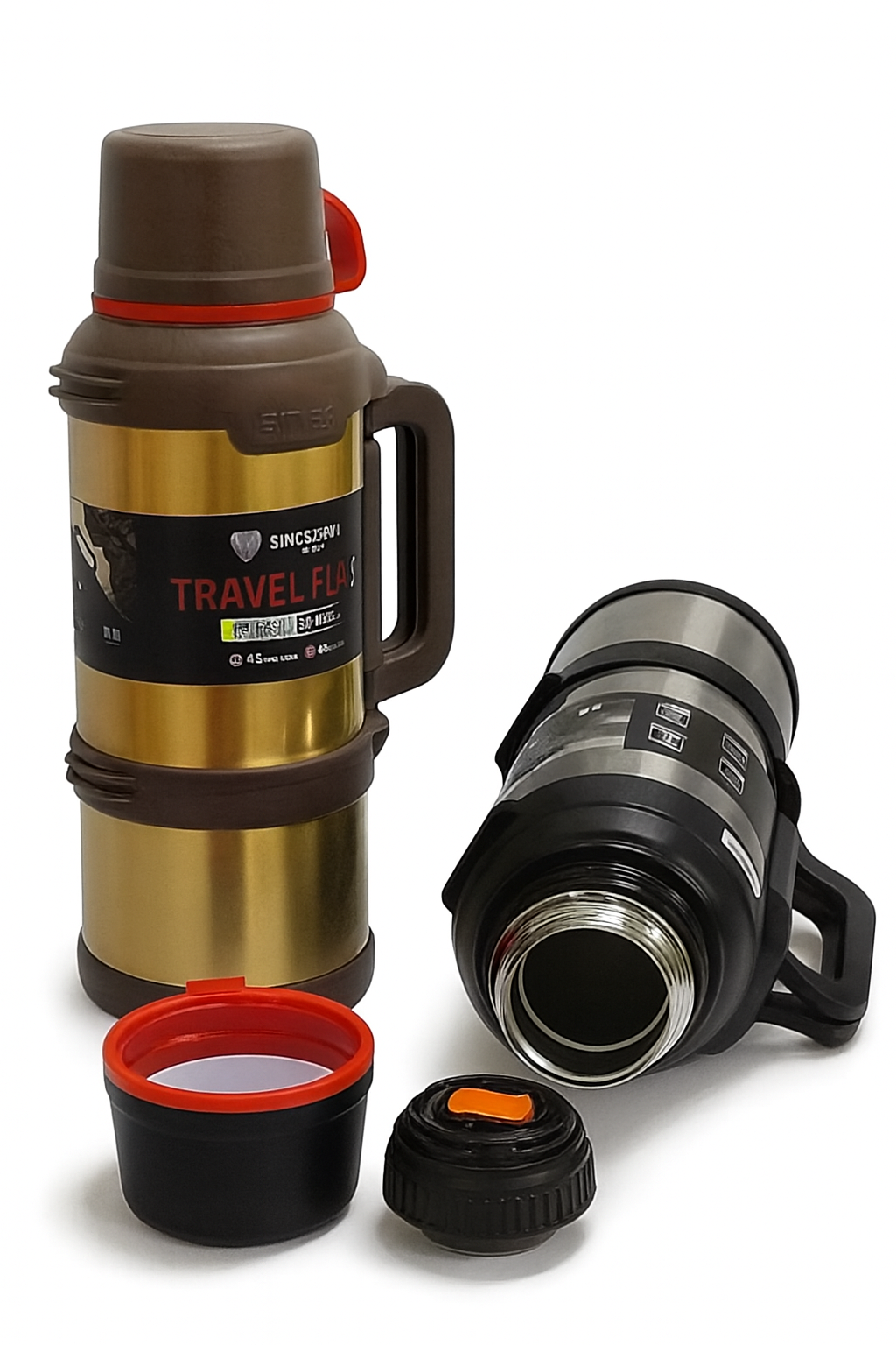 🔥 PREMIUM DOUBLE-WALL STAINLESS STEEL TRAVEL FLASK – 3.6 LITRE CAPACITY | 48 HRS HOT / 48 HRS COLD