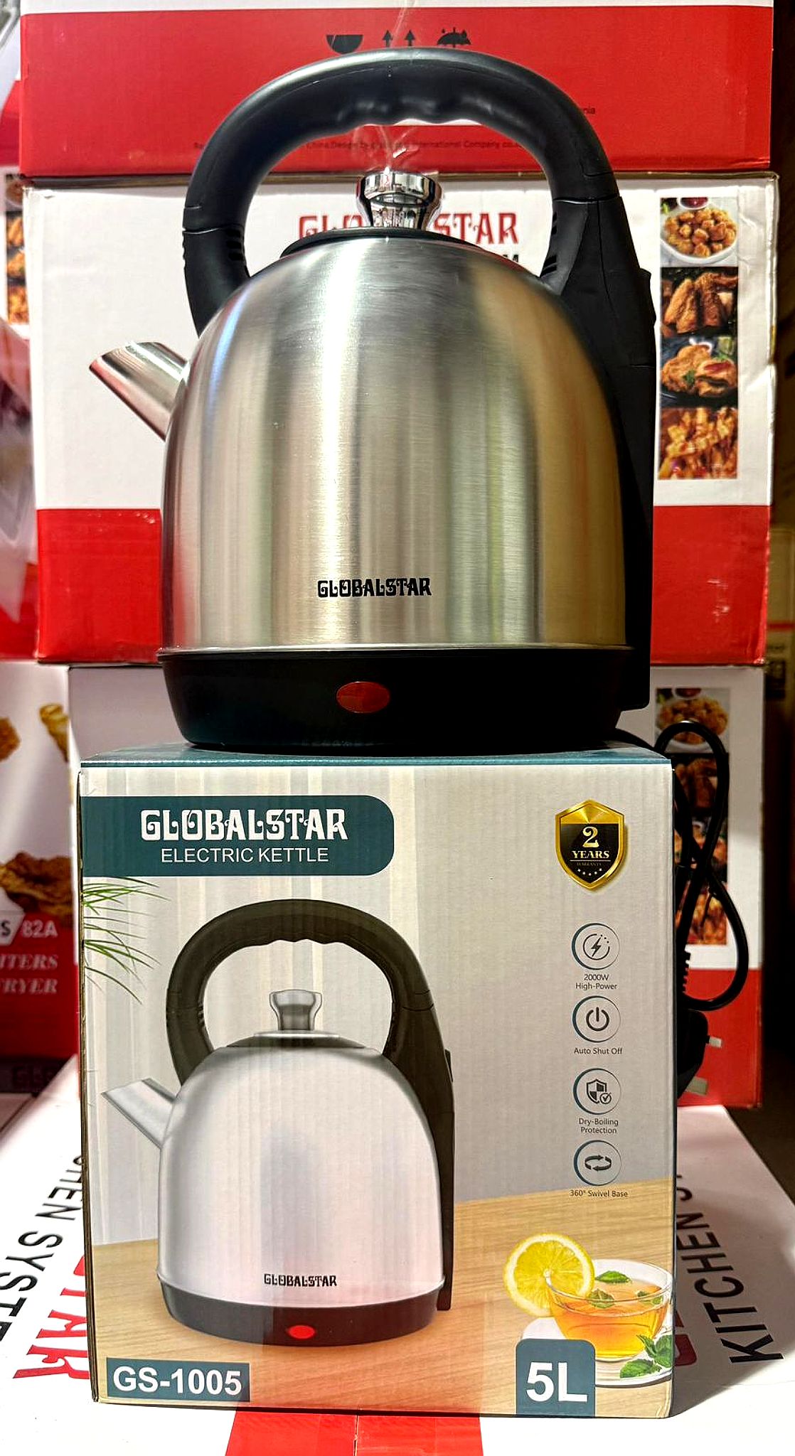 Ultimate Globalstar 5L Big Kettle | Electric Kettle with Fast Boil Technology | Fast Boiling • Large Capacity • Safe & Durable