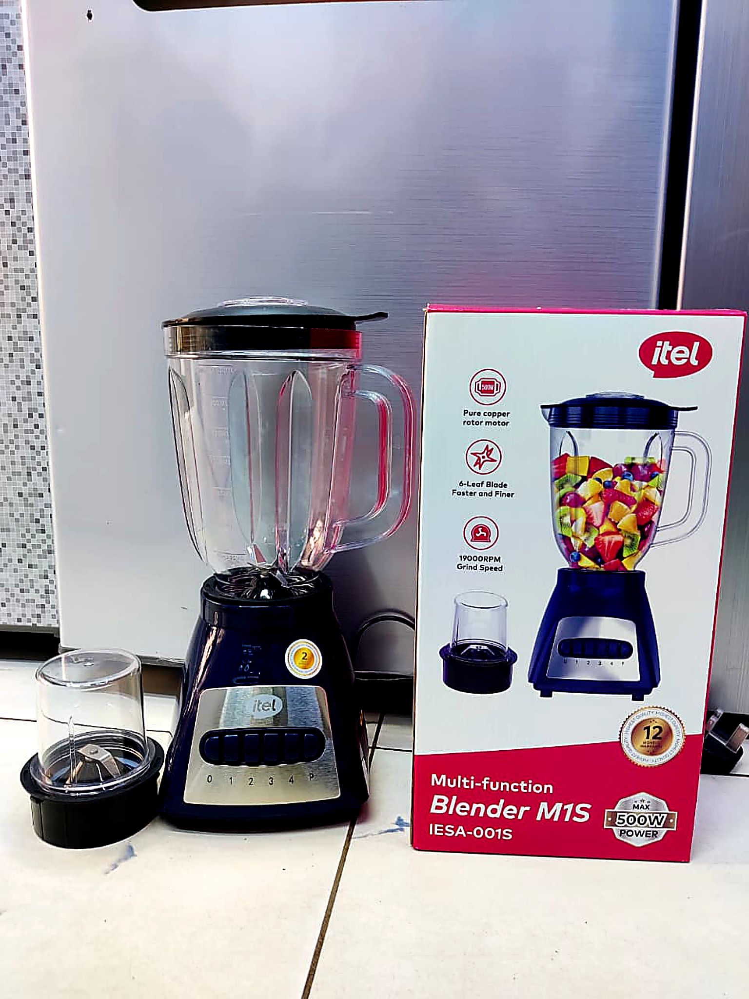 Brand New Original itel 2 in 1  Personal Blender - Fast Blending • Fine Grinding • Consistent Results.