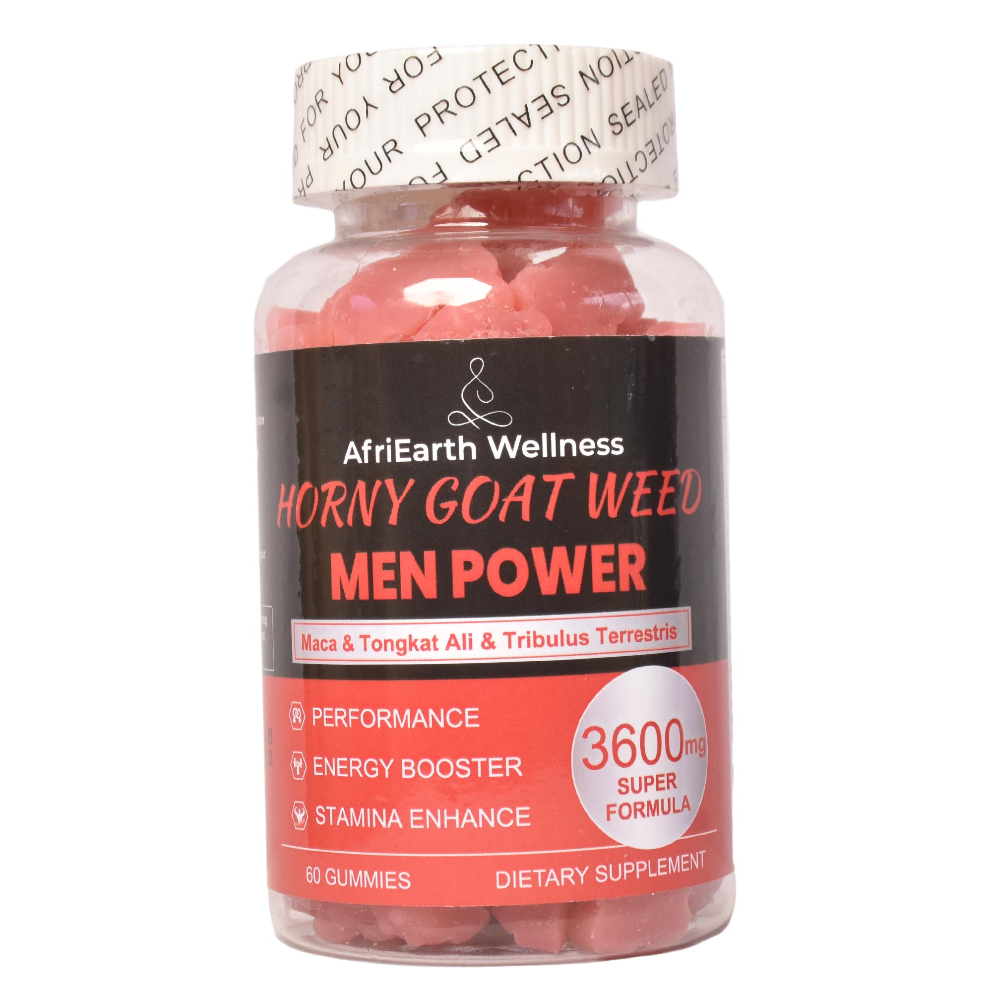 HORNY GOAT WEED MEN POWER GUMMIES( are chewable herbal supplements that contain Epimedium extract — often combined with Maca root,Tongkat Ali,Tribulus terrestris or L-Arginine to  enhance their effect
