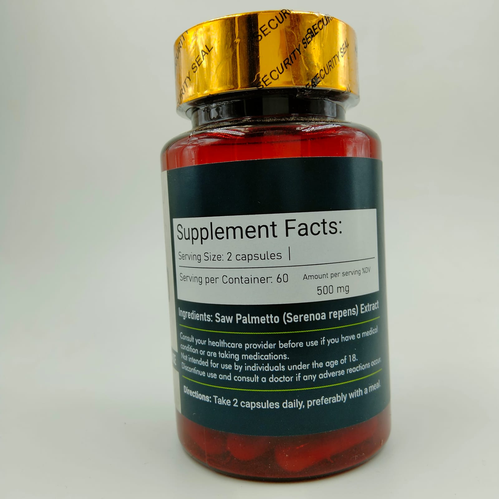 SAW PALMETTO  CAPSULES (Hair growth,prostate health,(It helps with enlarged prostate,urinary function and acts as a natural DHT blocker to reduce hair thining .beneficial for both men and women)