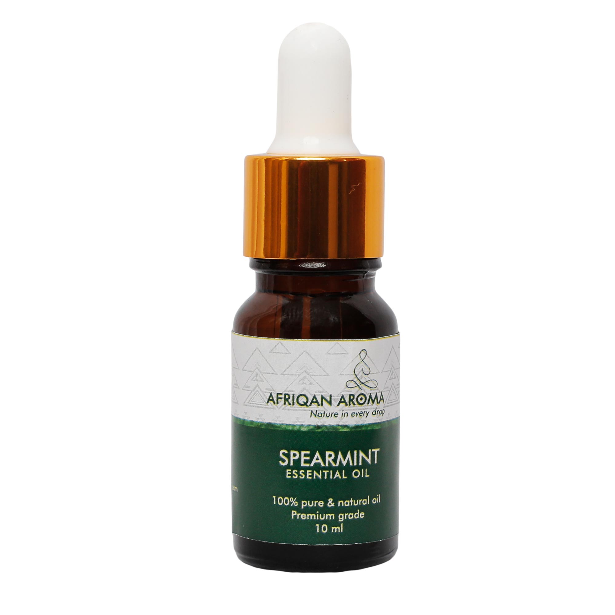 AFRIQAN AROMA SPEARMINT ESSENTIAL OIL  Spearmint essential oil is often used to help balance hormones, especially by gently reducing excess androgens.slow unwanted facial hair growth and aromatherapy.