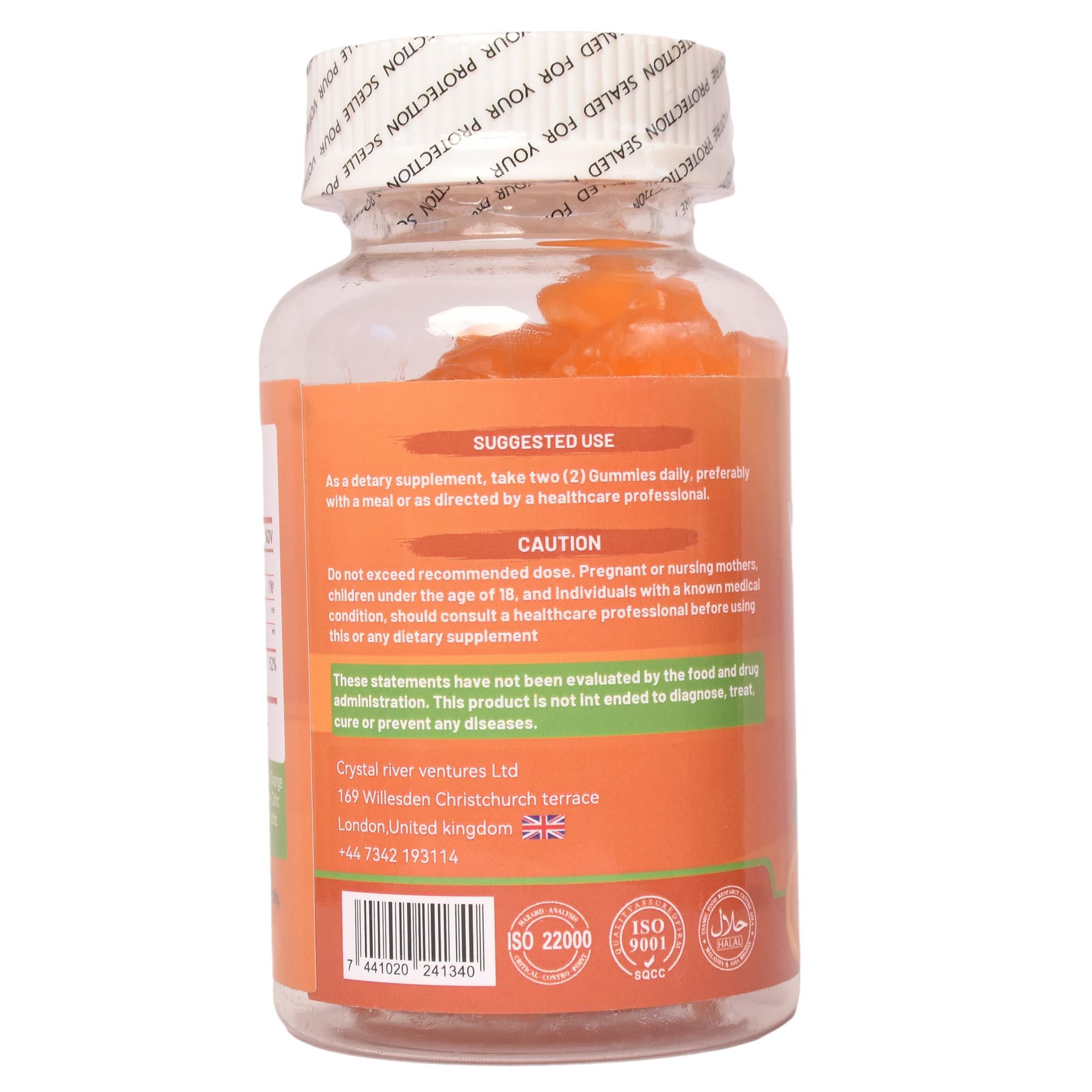 AFRIEARTH WELLNESS VITAMIN C GUMMIES (For Immunity • Skin Glow • Antioxidant Protection • Energy & Healing,Perfect for adults and teens who want stronger immunity, better skin.)
