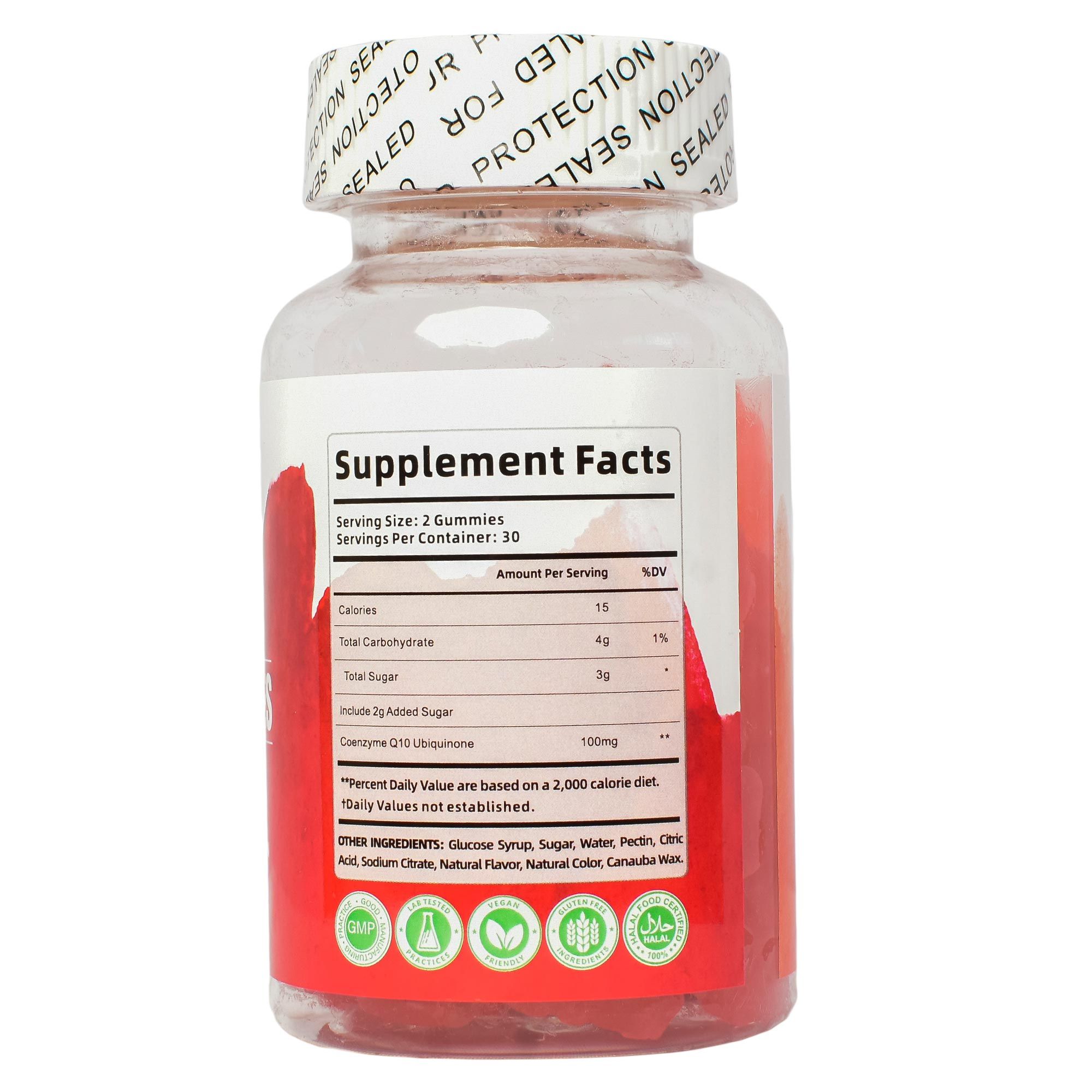 COQ10 GUMMIES (For Heart Health • Energy • Fertility • Anti-Aging • Brain & Skin Support,Perfect for men and women who want stronger heart health, higher energy, and youthful vitality.)