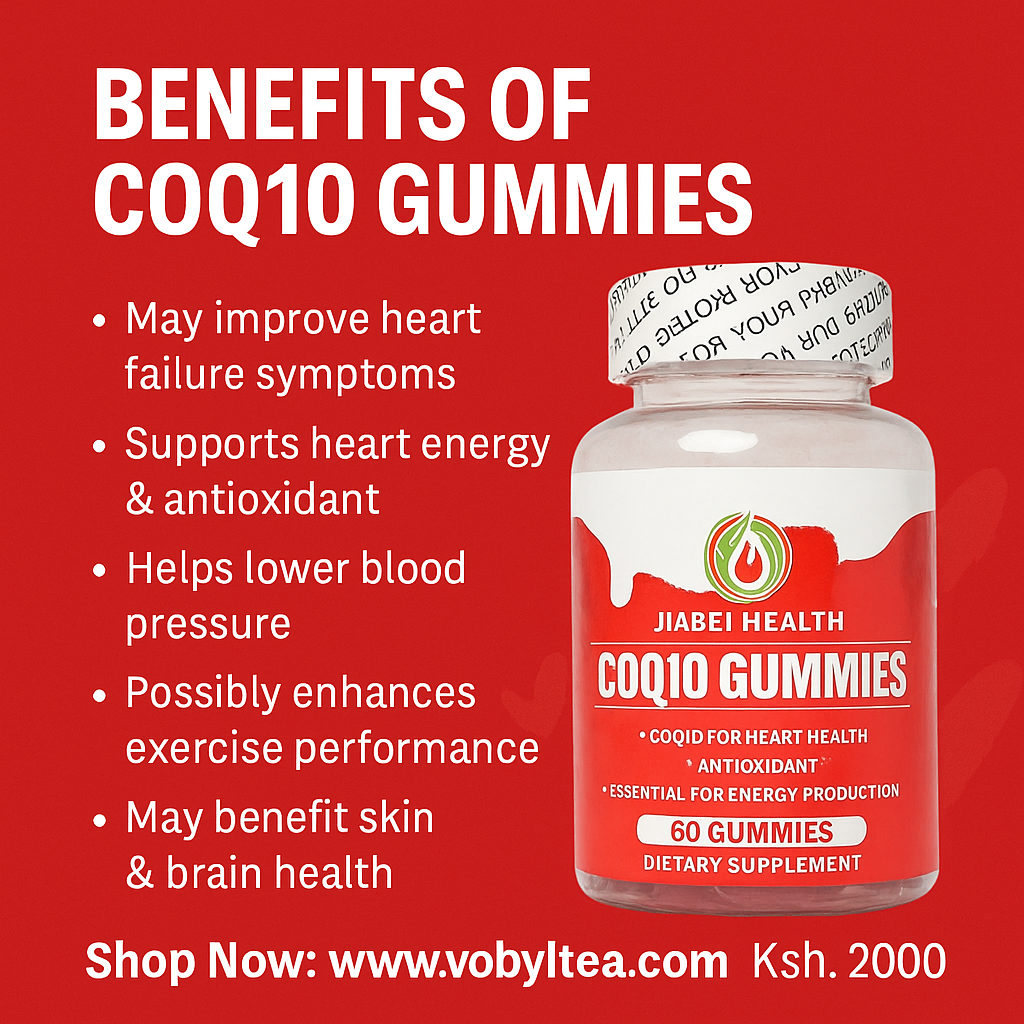 COQ10 GUMMIES (For Heart Health • Energy • Fertility • Anti-Aging • Brain & Skin Support,Perfect for men and women who want stronger heart health, higher energy, and youthful vitality.)