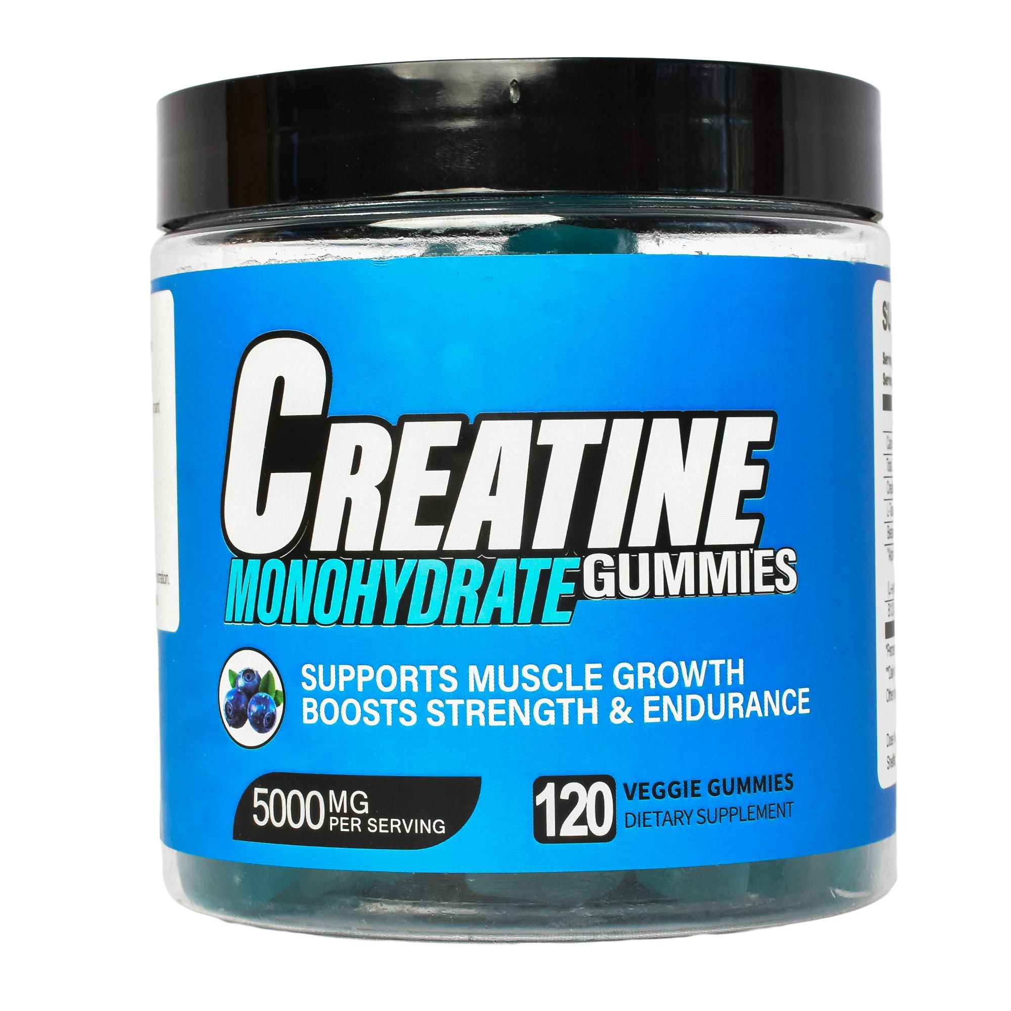CREATINE MONOHYDRATE  GUMMIES(For Strength , Muscle Growth • Endurance • Power -Recovery,is the most researched and effective supplement for improving muscle strength, explosive power, and performance
