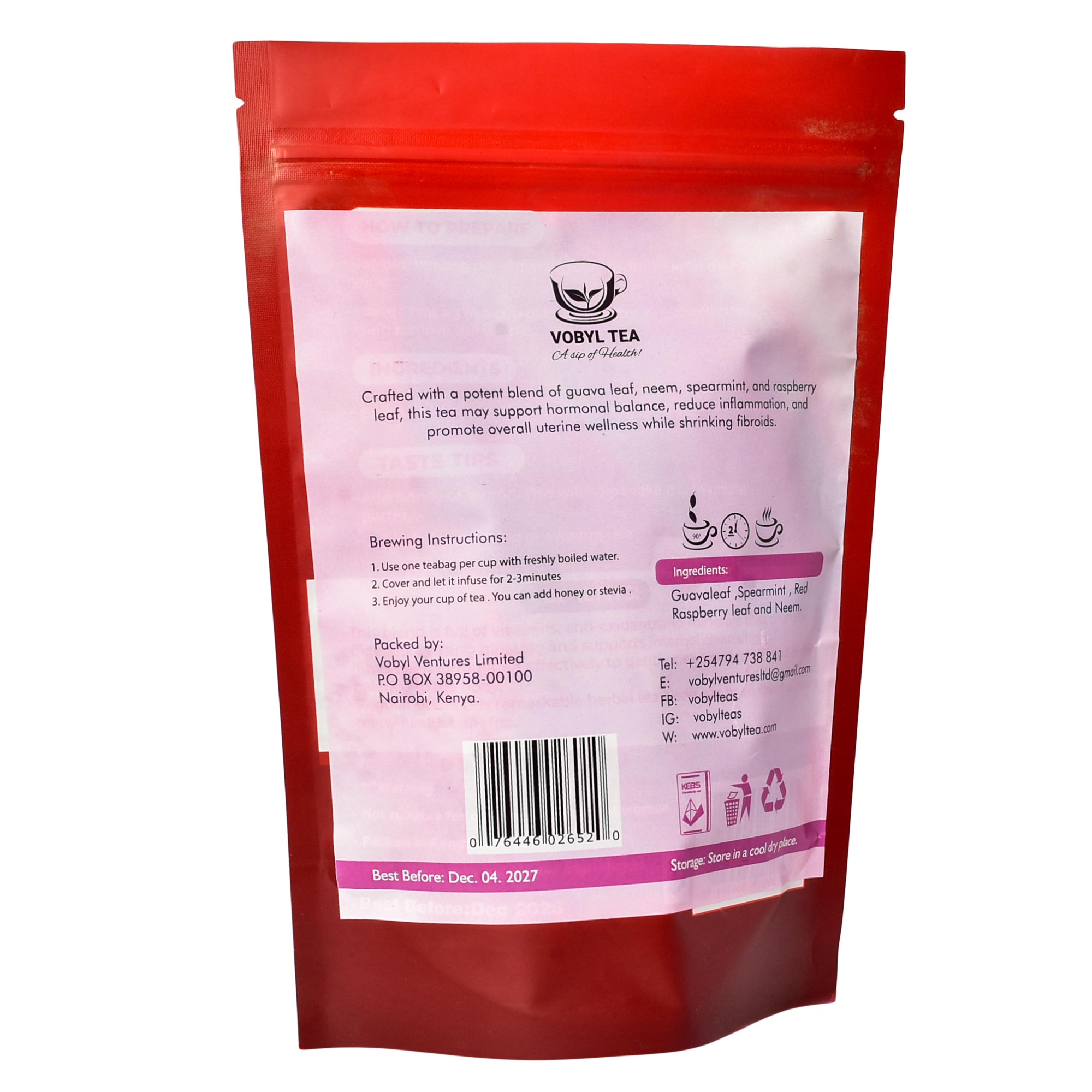FIBROIDS SUPPORT TEA (Hormonal Balance • Womb Support • Detox • Bloating Relief • Cycle Comfort,This soothing herbal blend supports the body’s natural healing systems by helping balance hormones.)