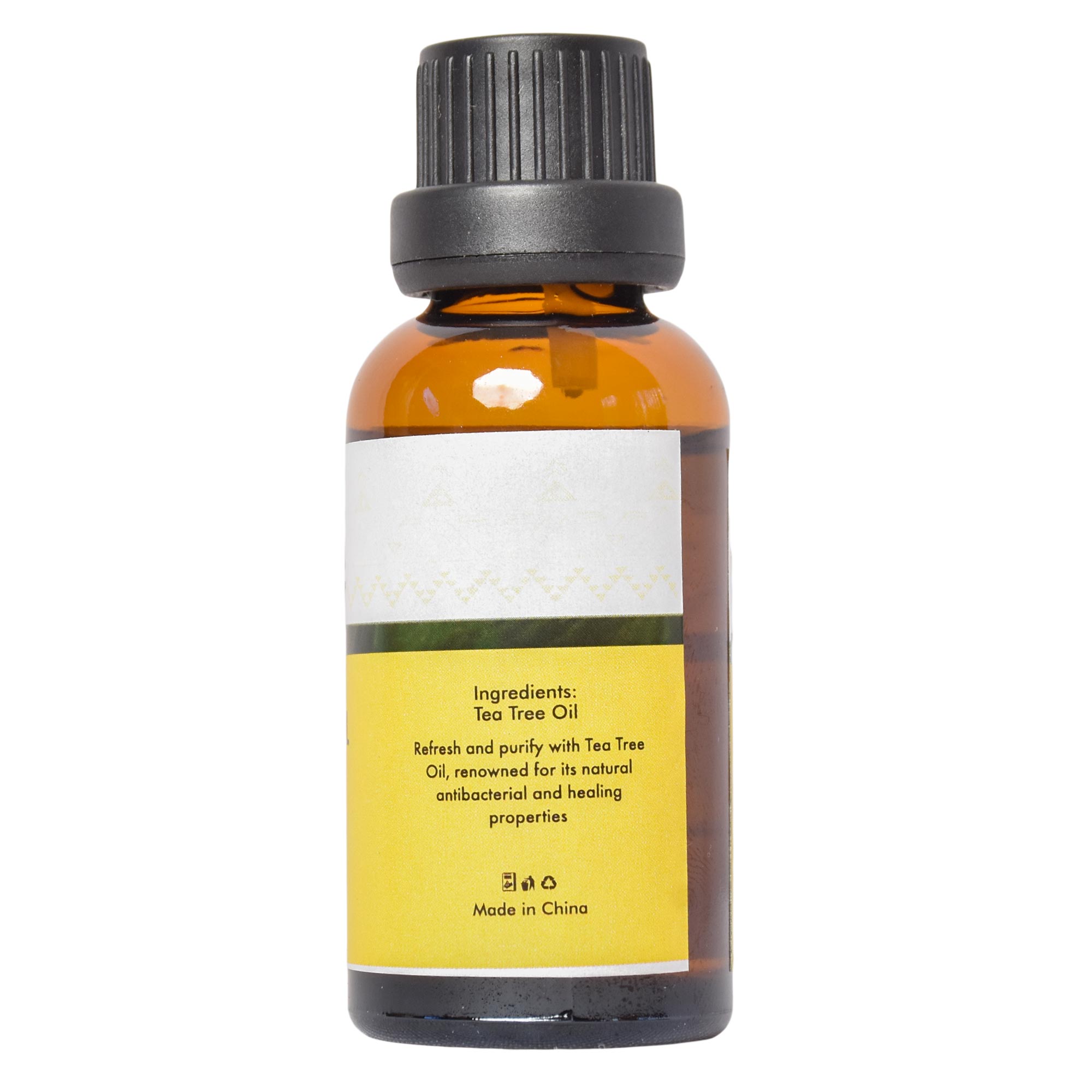 TEA TREE OIL (known for its antibacterial, antifungal, anti-inflammatory, and antimicrobial properties.. From banishing acne and soothing irritated skin to healing cuts and treating dandruff.)