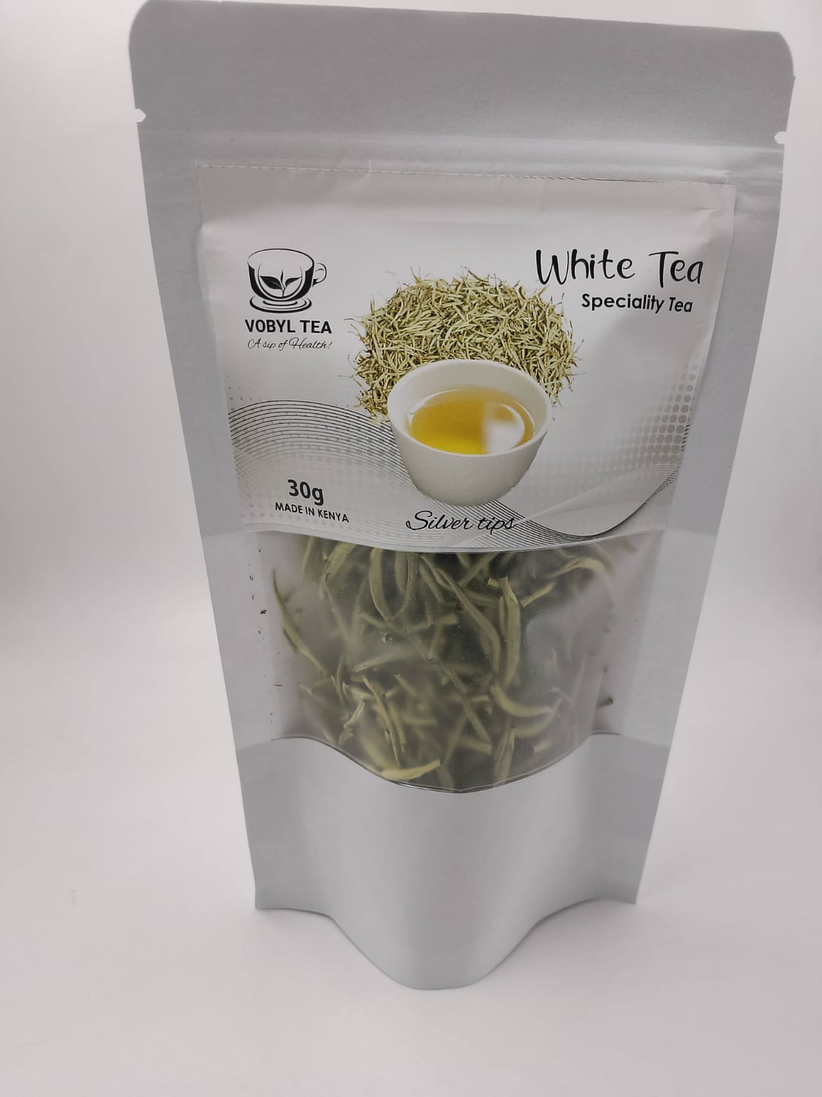 White Tea (Silver Tips) is one of the rarest and least processed teas in the world. Crafted from young, unopened buds covered in fine silvery hairs,light, refined, and packed with protective plant.)