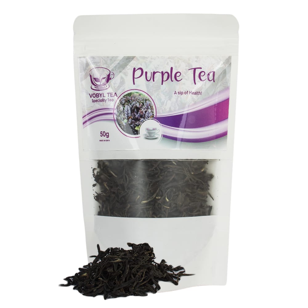 PURPLE TEA(Our Premium Purple Tea is grown at the slopes of Mt. Kenya, where rich volcanic soil and high-altitude conditions produce one of the most antioxidant-rich teas in the world.)