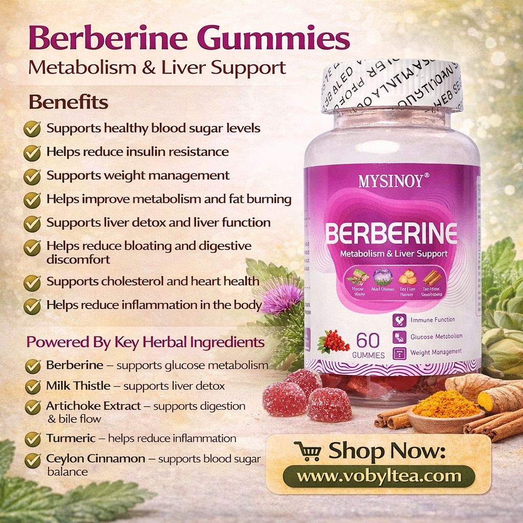 BERBERINE GUMMIES(With berrberine hcl,ceylon cinamon,turmeric,milk thistle and artichoke)A powerhouse blend designed to balance blood sugar, reduce cravings, support digestion, and enhance detox
