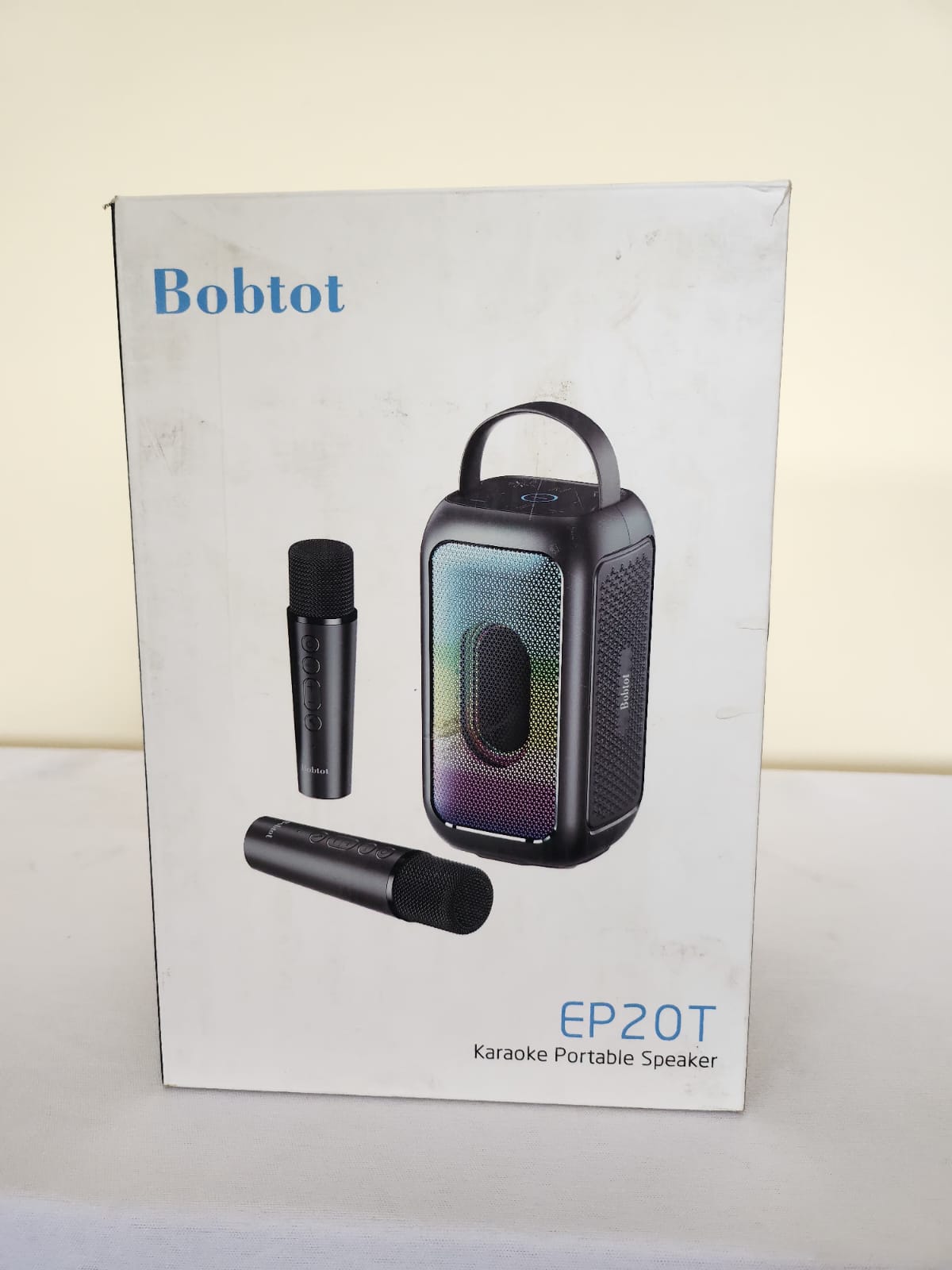 Bobtot EP20T Mlio Portable Karaoke Speaker With 2 Microphones Small Home Outdoor Bluetooth Speaker Wireless Subwoofer
