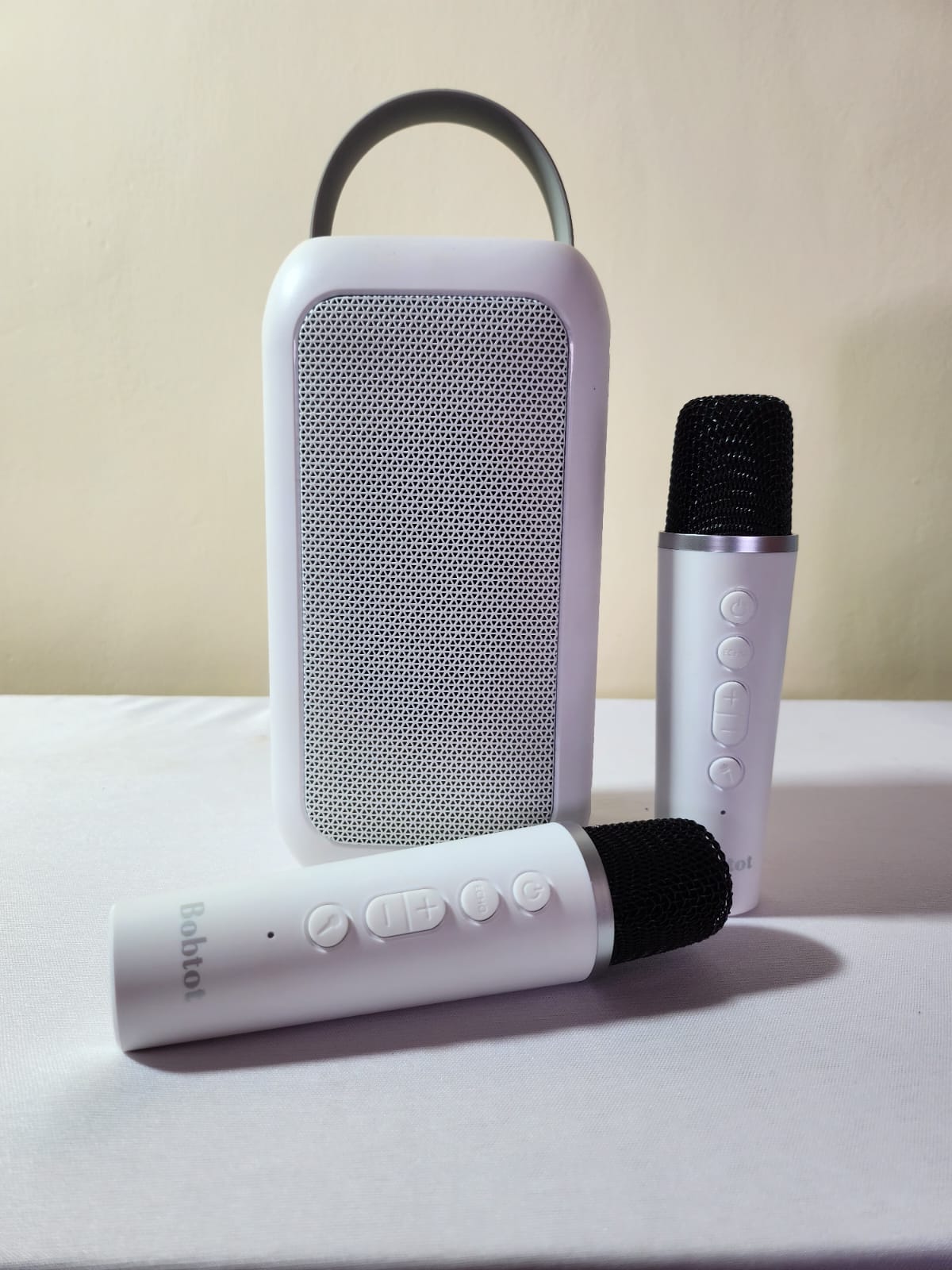 Bobtot EP20T Mlio Portable Karaoke Speaker With 2 Microphones Small Home Outdoor Bluetooth Speaker Wireless Subwoofer
