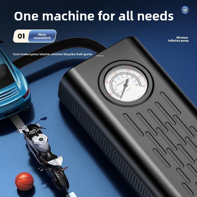 German wireless charging air pump motorcycle bicycle electric air pump high power portable air pump