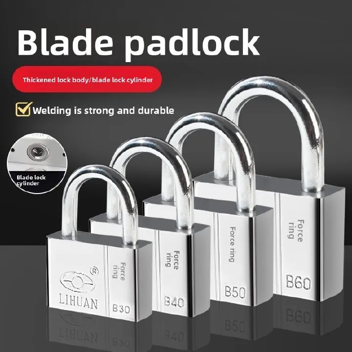 Blade opening lock padlock universal lock body and co-open concentric lock one key open multiple locks Electric property lock lock door anti-theft convenient safety door lock