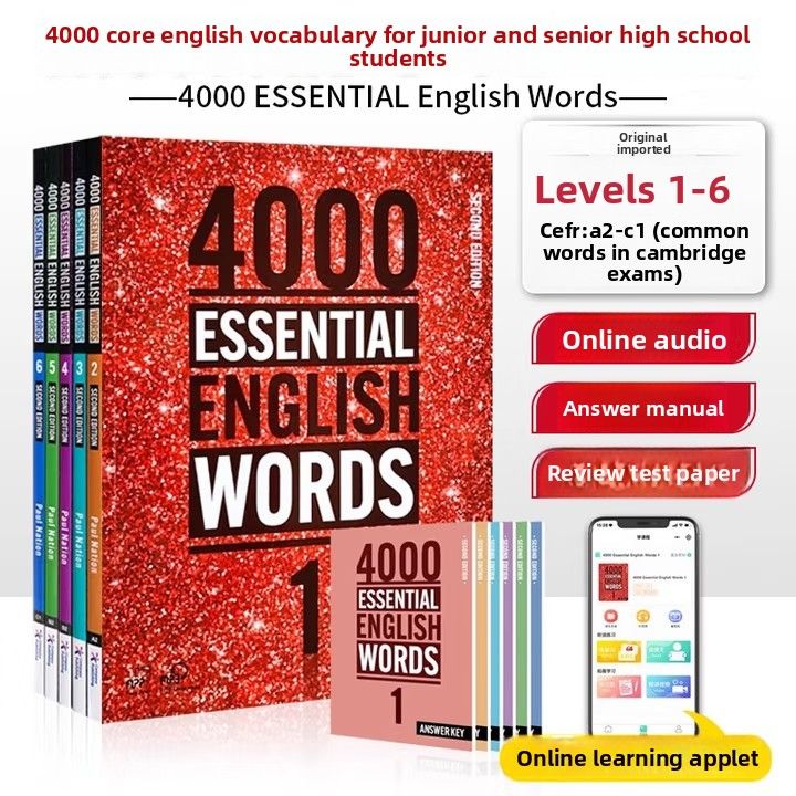 New Textbook 4000 Essential English Words 1 2 3 4 5 Level 6 Common Words English Words Book Cambridge IELTS TOEFL CET-4 and CET-6 English Test 4000 Words Volume 3