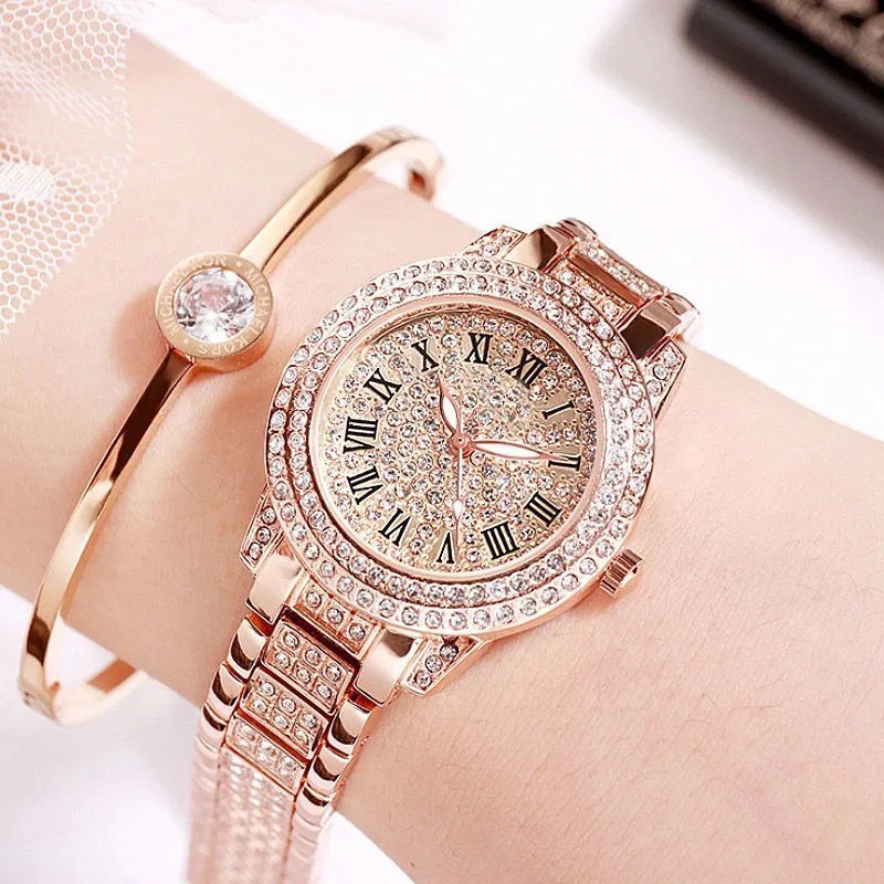 Luxury Full Diamond Women Watch Ladies Full Star Watches Fashion Women's Quartz Wristwatch