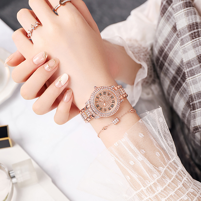 Luxury Full Diamond Women Watch Ladies Full Star Watches Fashion Women's Quartz Wristwatch