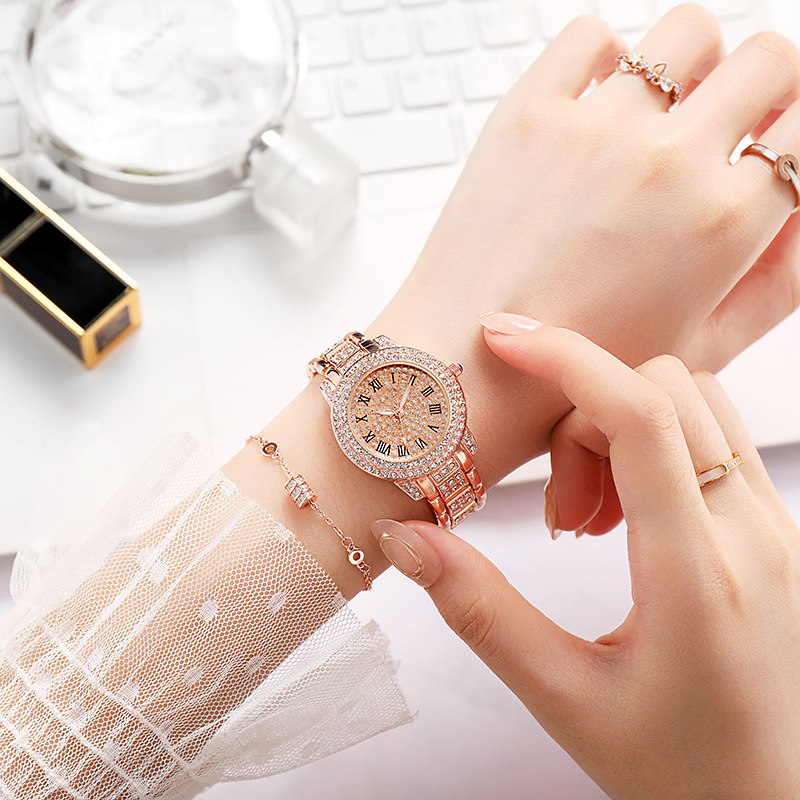 Luxury Full Diamond Women Watch Ladies Full Star Watches Fashion Women's Quartz Wristwatch