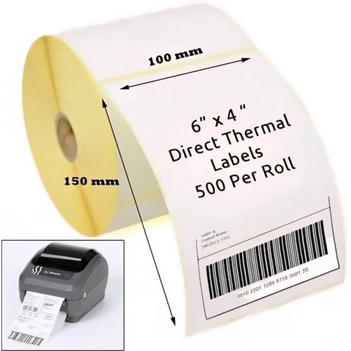 4x6 Thermal Label Paper Sticker Roll(500pcs)