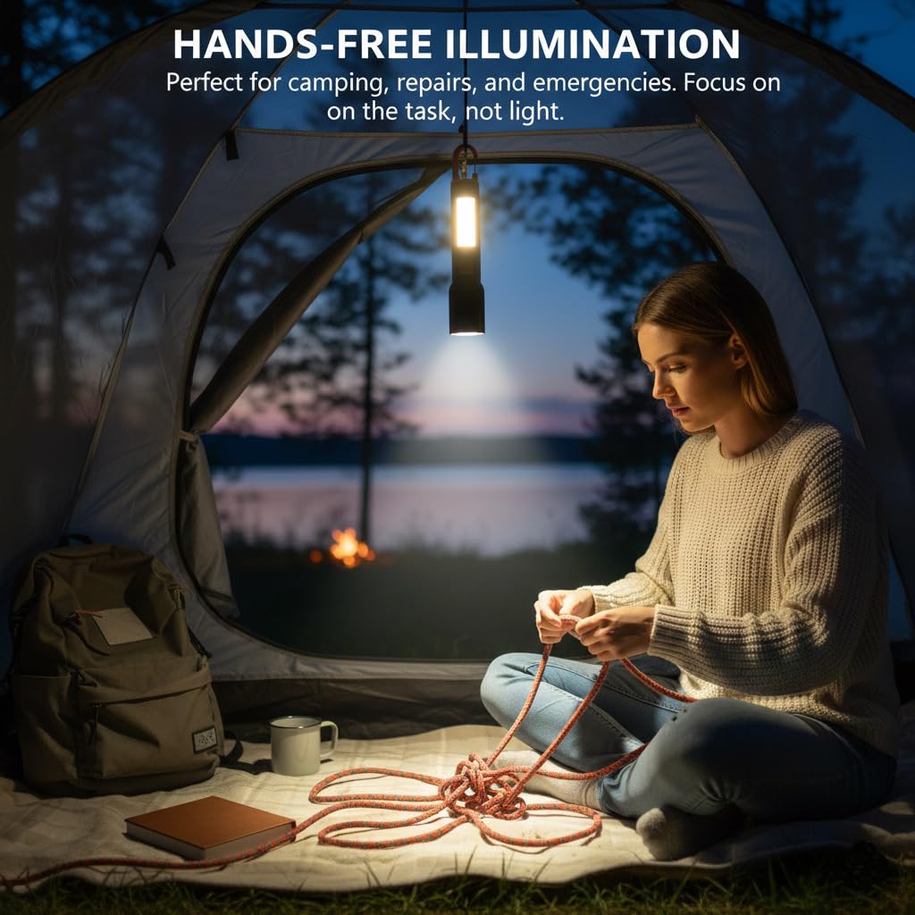 GlowBase Aluminum Alloy Rechargeable Torch Light, 1000 Lumens Torch Light with 6 Light Modes with White & Warm Light Mode, Telescoping Zoom, Waterproof Type-C,for Camping, Hiking & Farming 2KM Range